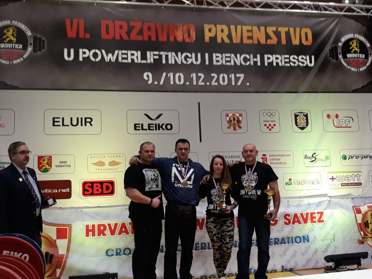 Odlični rezultati natjecatelja Powerlifting kluba Body Art na državnom prvenstvu u Virovitici