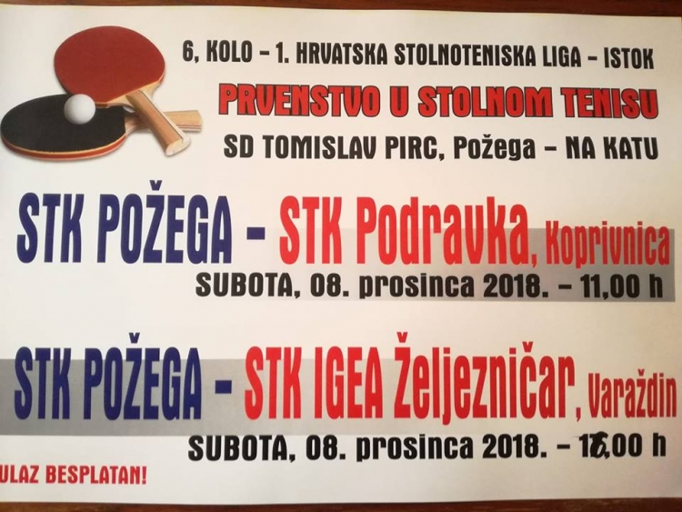 Sportski vikend, 08. i 09. 12. 2018. - Sportska dvorana Tomislav Pirc