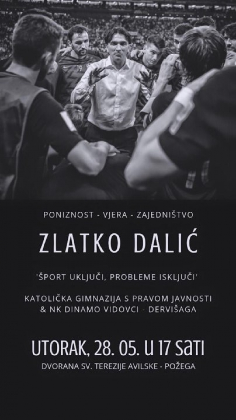 Izbornik hrvatske nogometne reprezentacije Zlatko Dalić u utorak, 28. 05. 2019. u Požegi